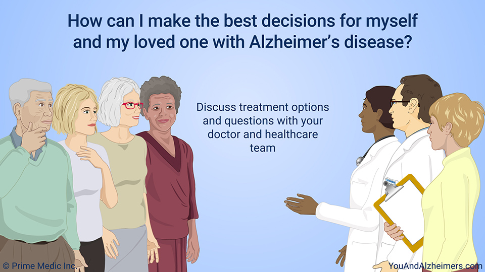 How can I make the best decisions for myself and my loved one with Alzheimer's disease?